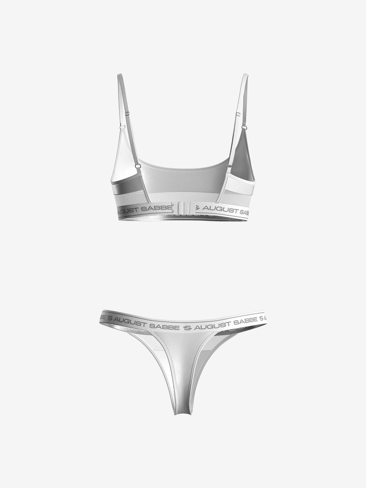 Sabbe Bralette & Stringid, valge