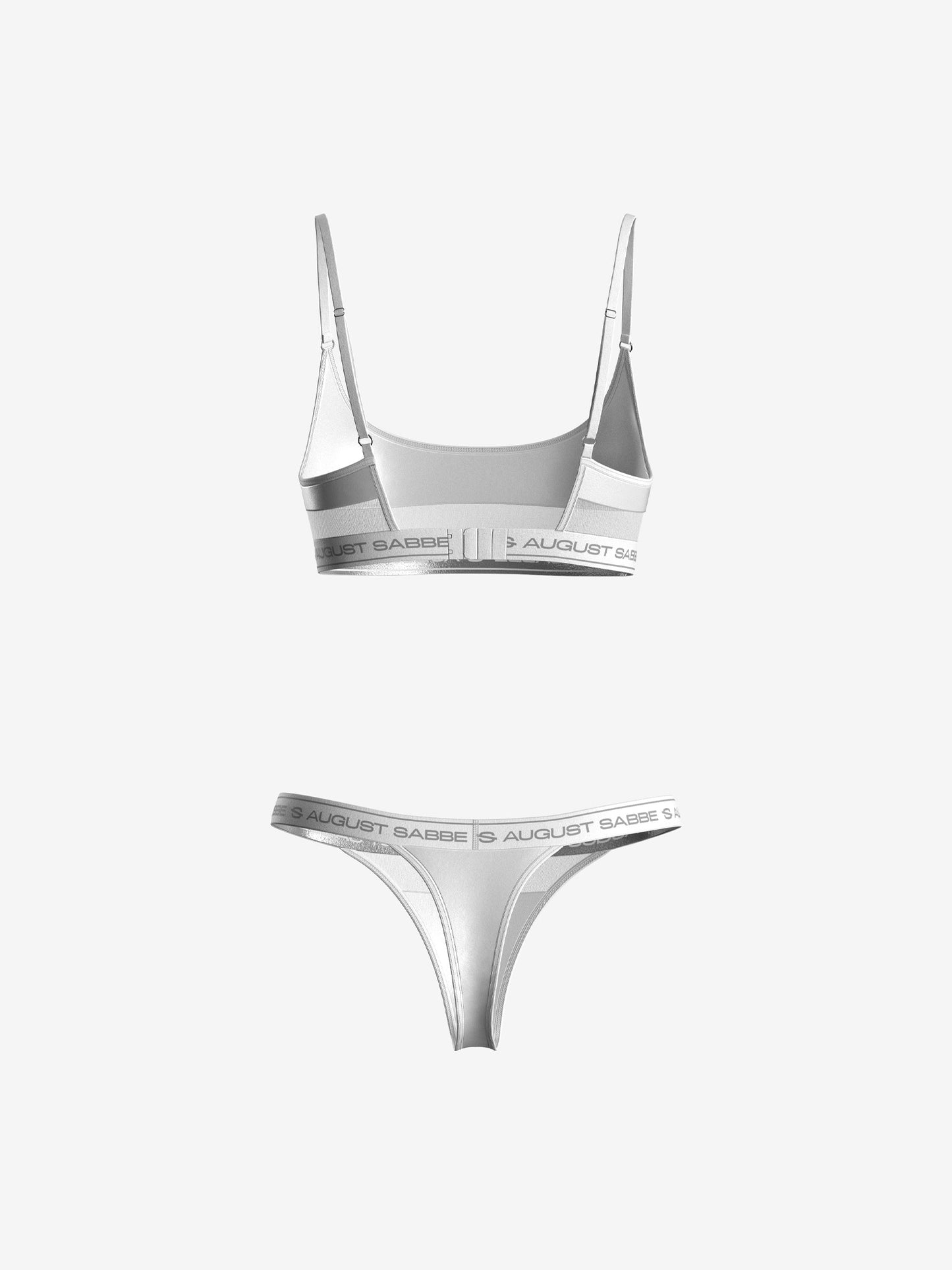 Sabbe Bralette & Stringid, valge