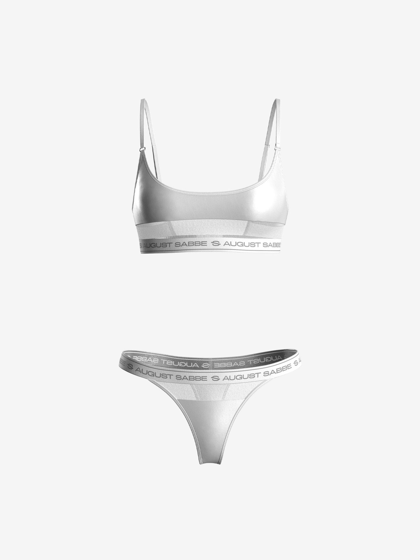 Sabbe Bralette & Stringid, valge